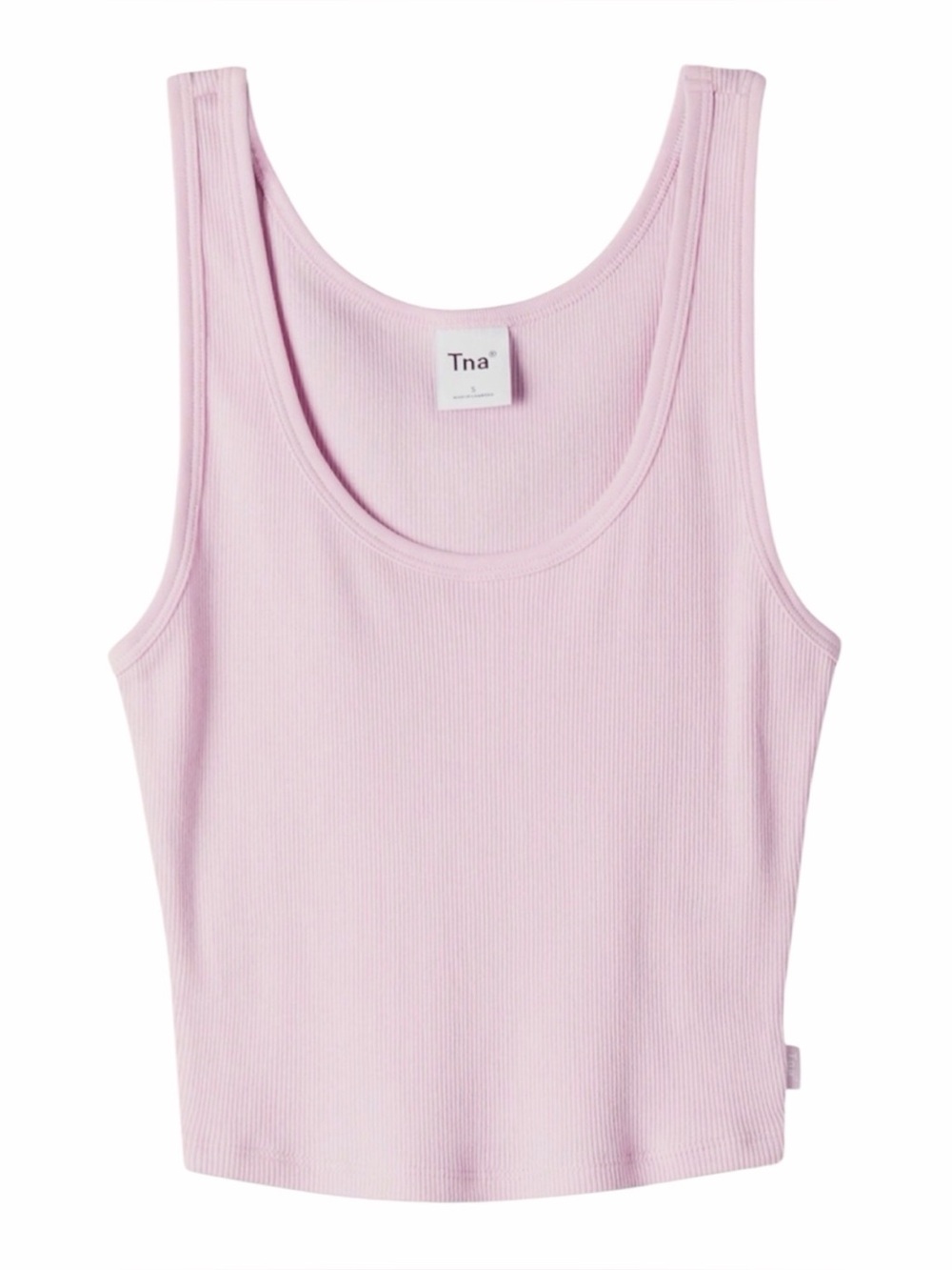 TNA Ribbed Tank Top in Light Pink